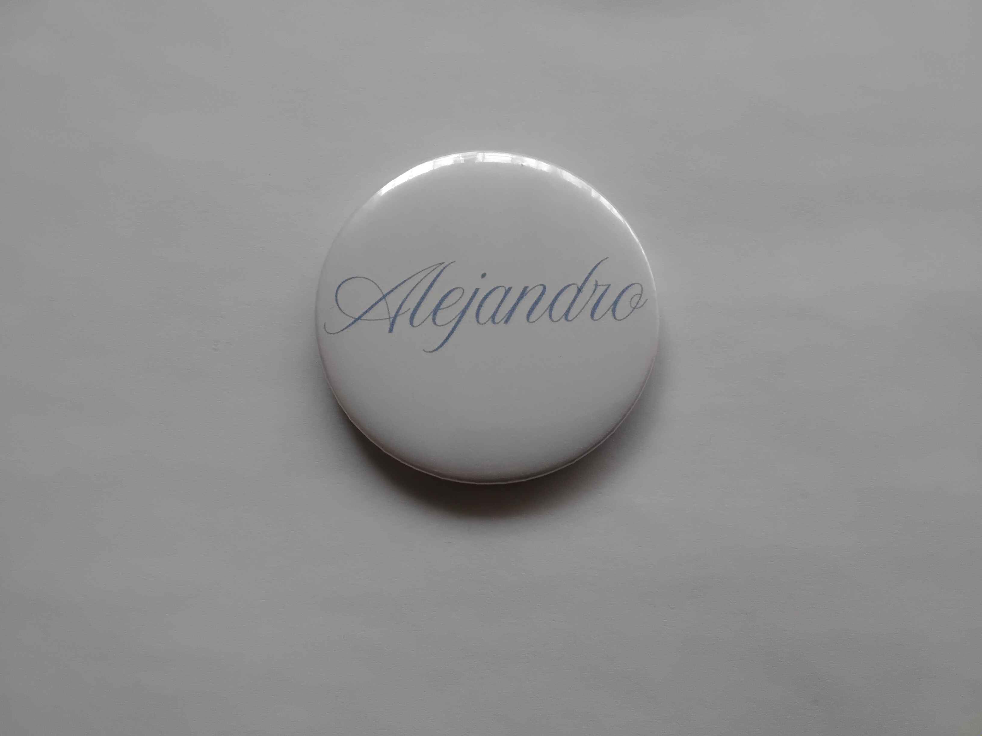 Chapa personalizada con nombre